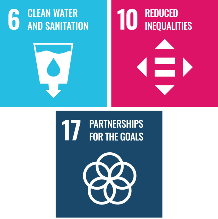 United Nations Sustainable Development Goals: #6 Clean Water and Sanitation; #10 Reduced Inequalities; #17 Partnerships for the Goals
